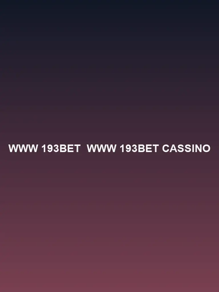 Www 193Bet: Mais de 2.000 Jogos